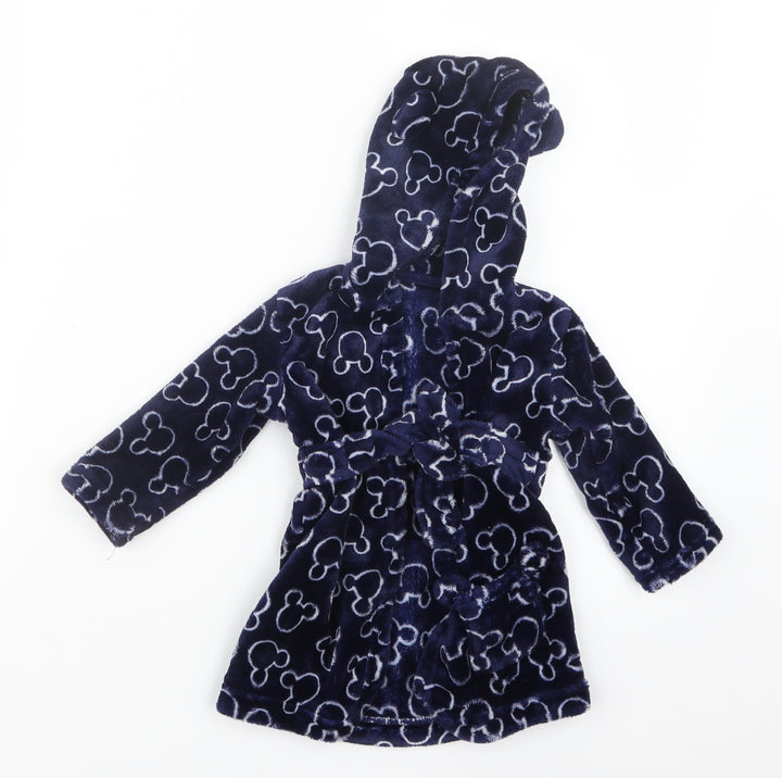 George Boys Blue Geometric Babydoll Gown Size 6-9 Months - Mickey Mouse