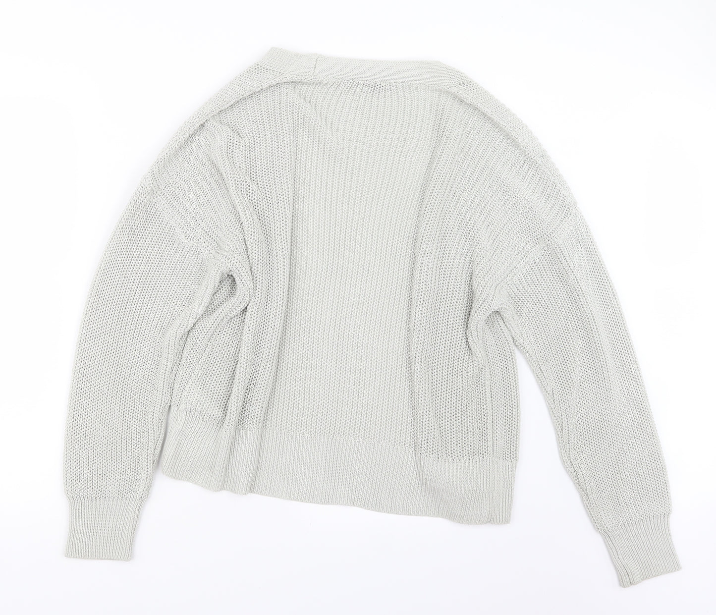 F&F Womens Grey  Knit Cardigan Jumper Size 14