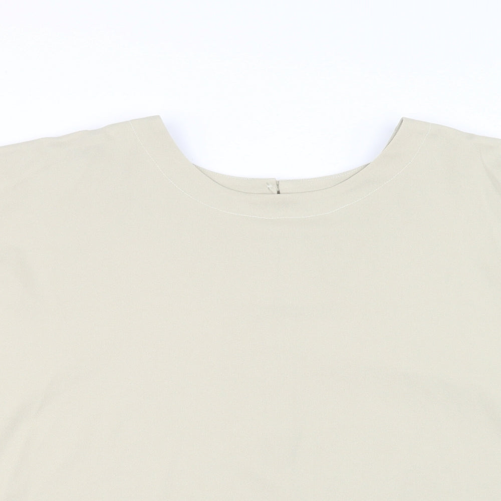 Preworn Womens Ivory   Basic T-Shirt Size 22
