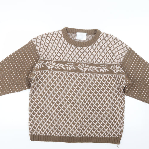 Preworn Womens Beige  Knit Pullover Jumper Size M