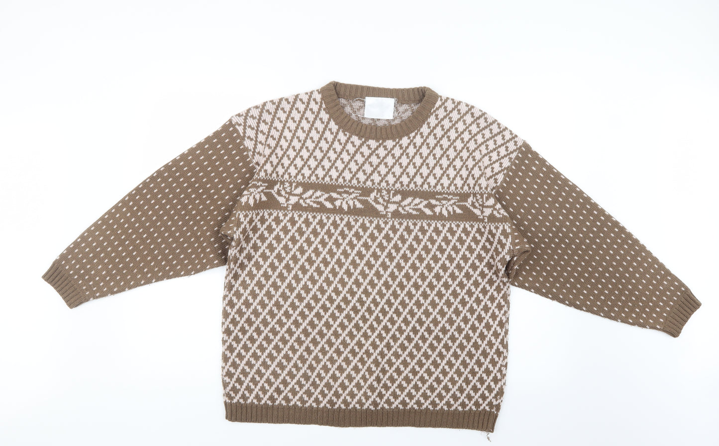 Preworn Womens Beige  Knit Pullover Jumper Size M