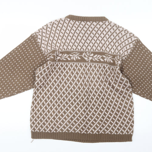Preworn Womens Beige  Knit Pullover Jumper Size M