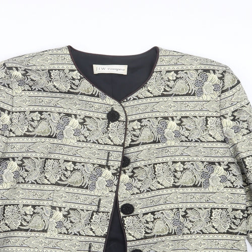 JFW Womens Gold Geometric  Jacket  Size 14