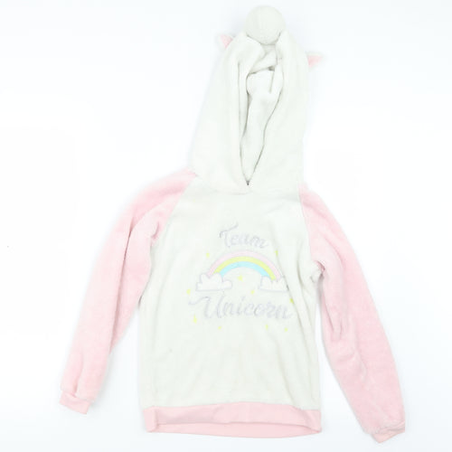 I Believe In Unicorns Girls Pink Geometric  Top Pyjama Top Size 10-11 Years  - Unicorn