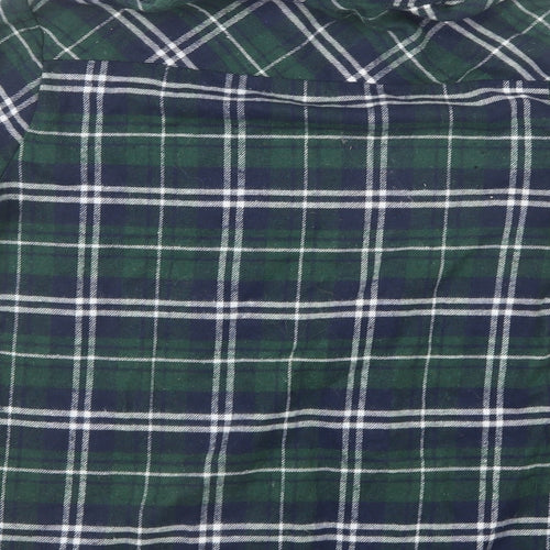 Measeor Mens Blue Check   Button-Up Size L