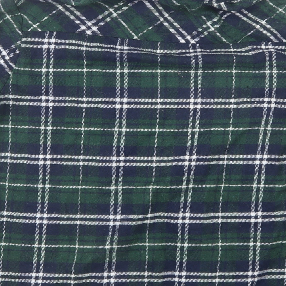 Measeor Mens Blue Check   Button-Up Size L