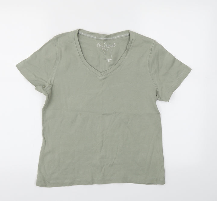 BM Womens Brown Basic T-Shirt Size S