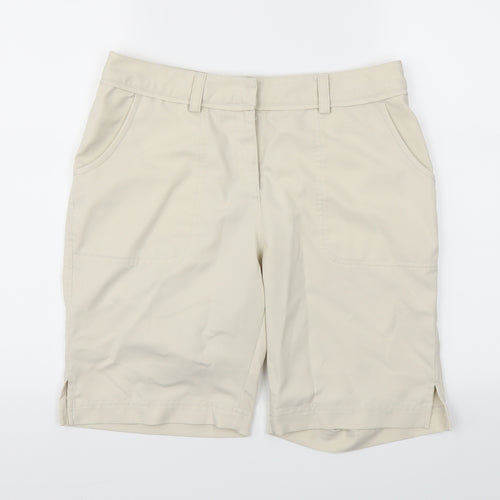 Callaway Womens Beige   Cut-Off Shorts Size 8