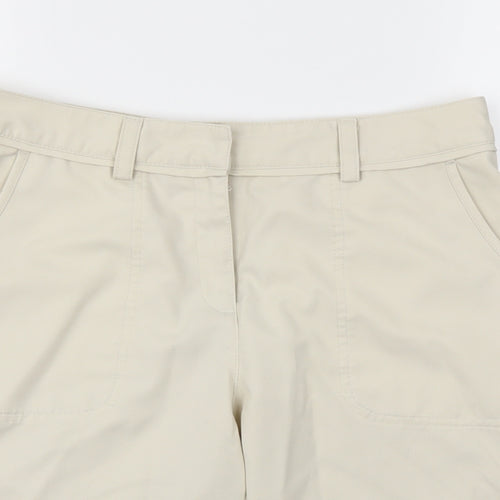 Callaway Womens Beige   Cut-Off Shorts Size 8