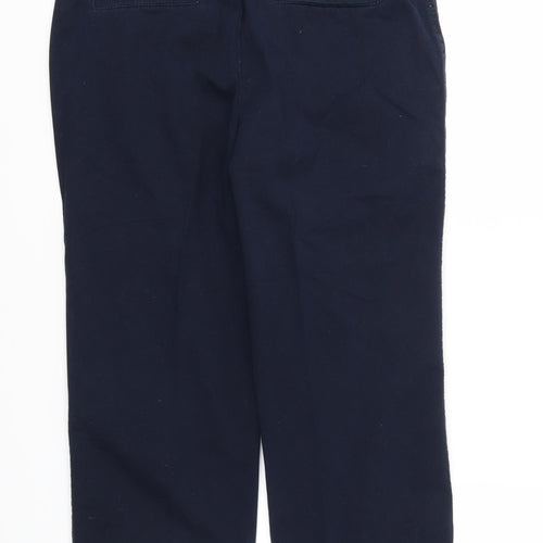 M&S Womens Blue   Capri Trousers Size 10 L21 in