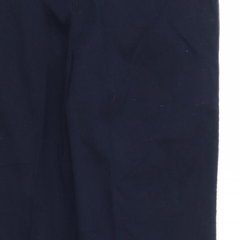 M&S Womens Blue   Capri Trousers Size 10 L21 in