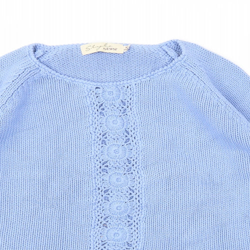 Style Womens Blue   Pullover Jumper Size M