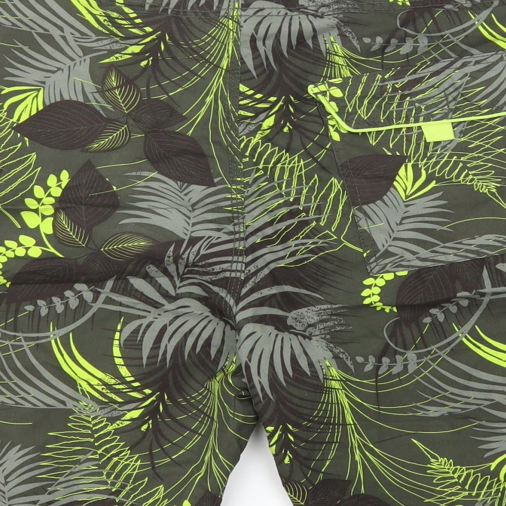 SACTIVE  Mens Brown Floral  Sweat Shorts Size 36 - Stretch waistband