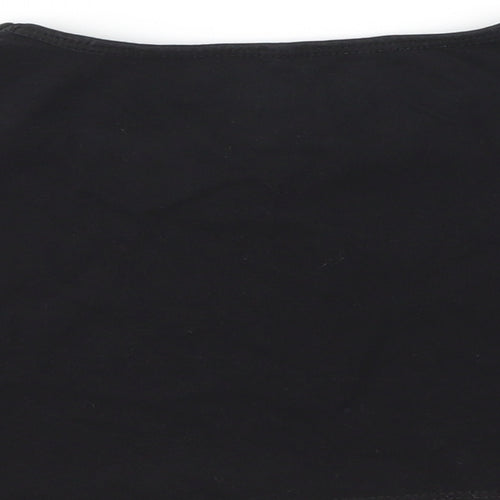 MY CROP TEE Girls Black    T-Shirt Size 7-8 Years