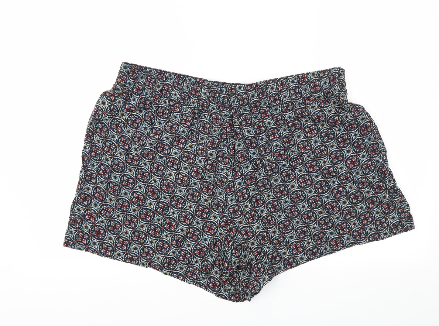 Papaya Womens Blue Floral  Cut-Off Shorts Size 18 - Stretch waistband