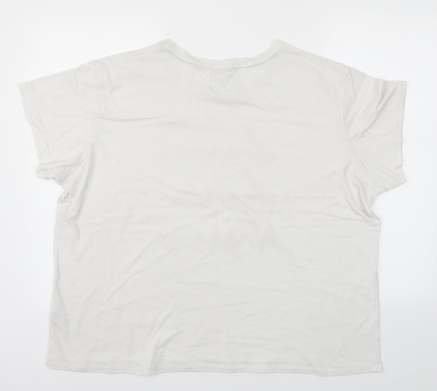 Matalan Womens White   Top Pyjama Top Size XL