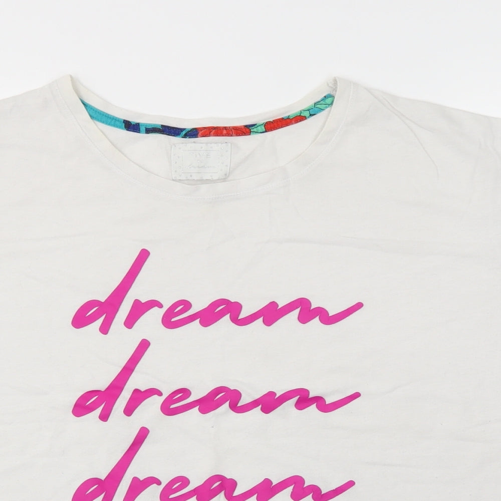 Matalan Womens White   Top Pyjama Top Size XL
