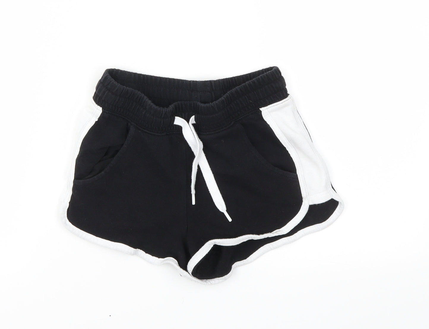H&M Girls Black   Cut-Off Shorts Size 8-9 Years