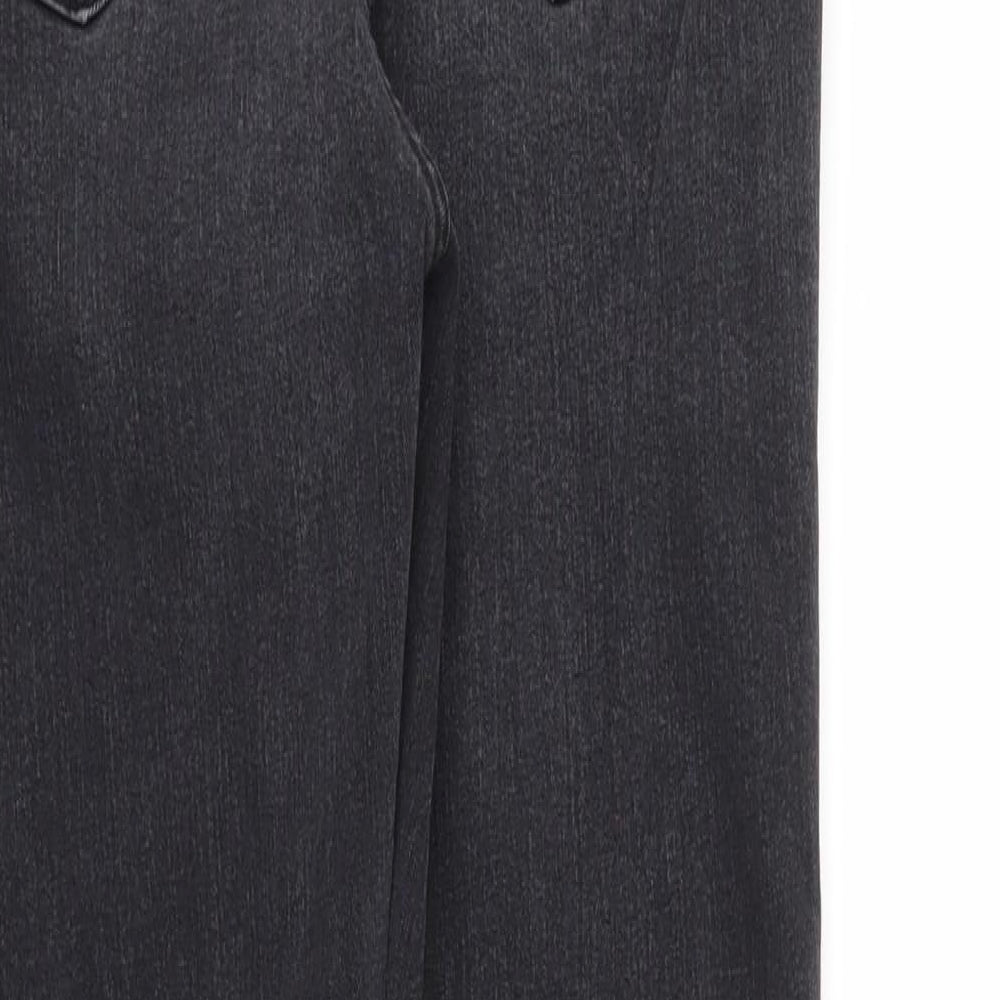 M&S Womens Black   Straight Jeans Size 14 L30 in