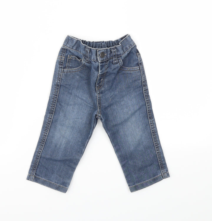 Matalan Boys Blue   Capri Jeans Size 9-12 Months