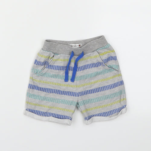 Ladybird Boys Grey Striped  Capri Trousers Size 9-12 Months