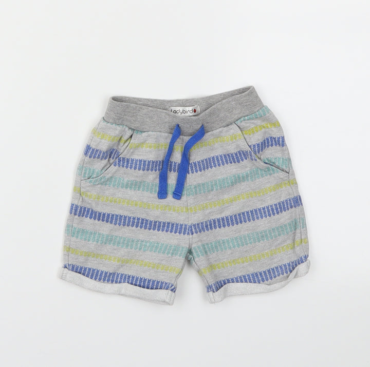 Ladybird Boys Grey Striped Capri Trousers Size 9-12 Months