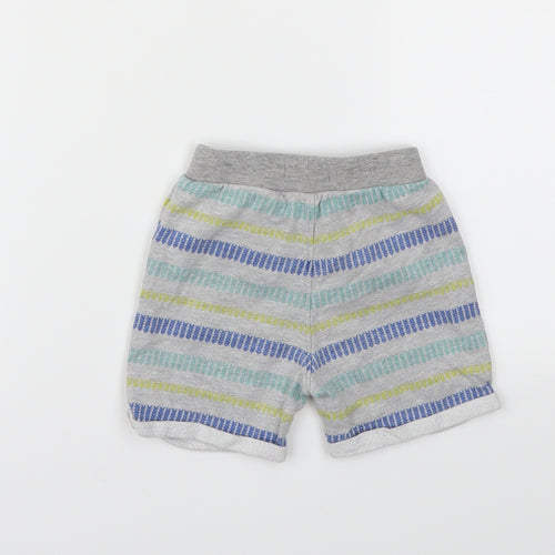 Ladybird Boys Grey Striped  Capri Trousers Size 9-12 Months