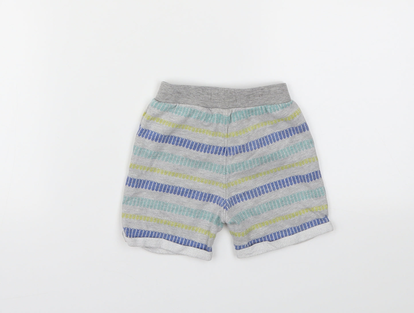 Ladybird Boys Grey Striped  Capri Trousers Size 9-12 Months