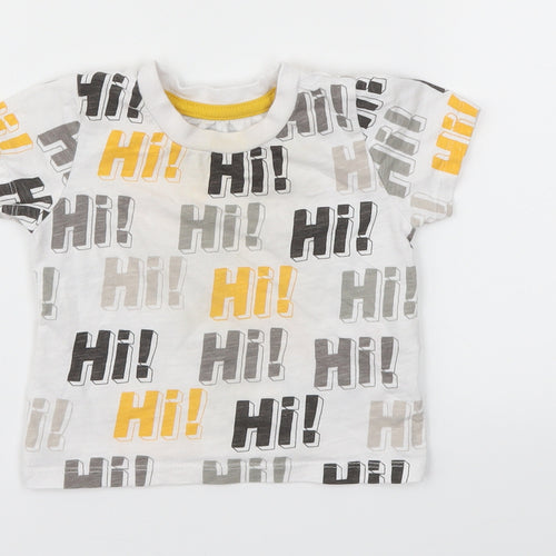 Primark Boys White   Basic T-Shirt Size 9-12 Months