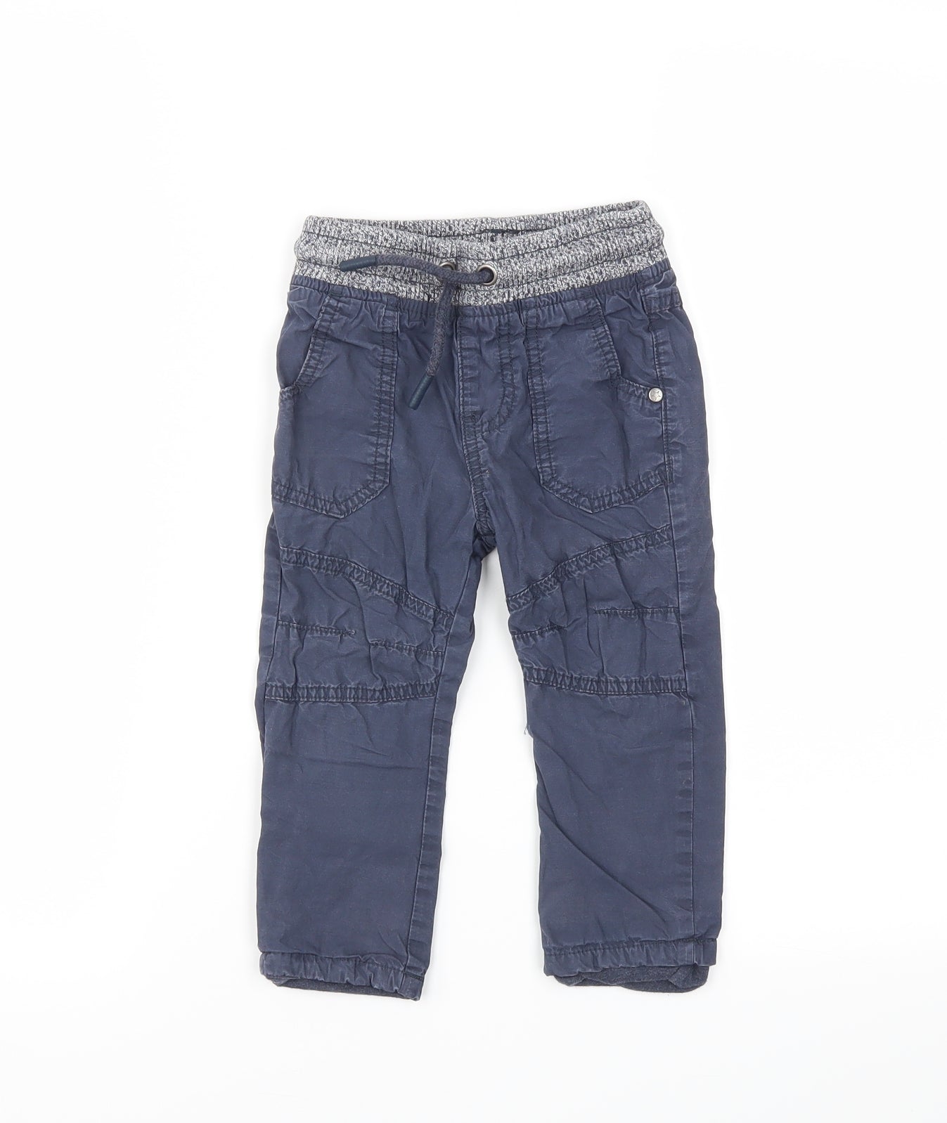 F&F Boys Blue   Jogger Trousers Size 12 Months