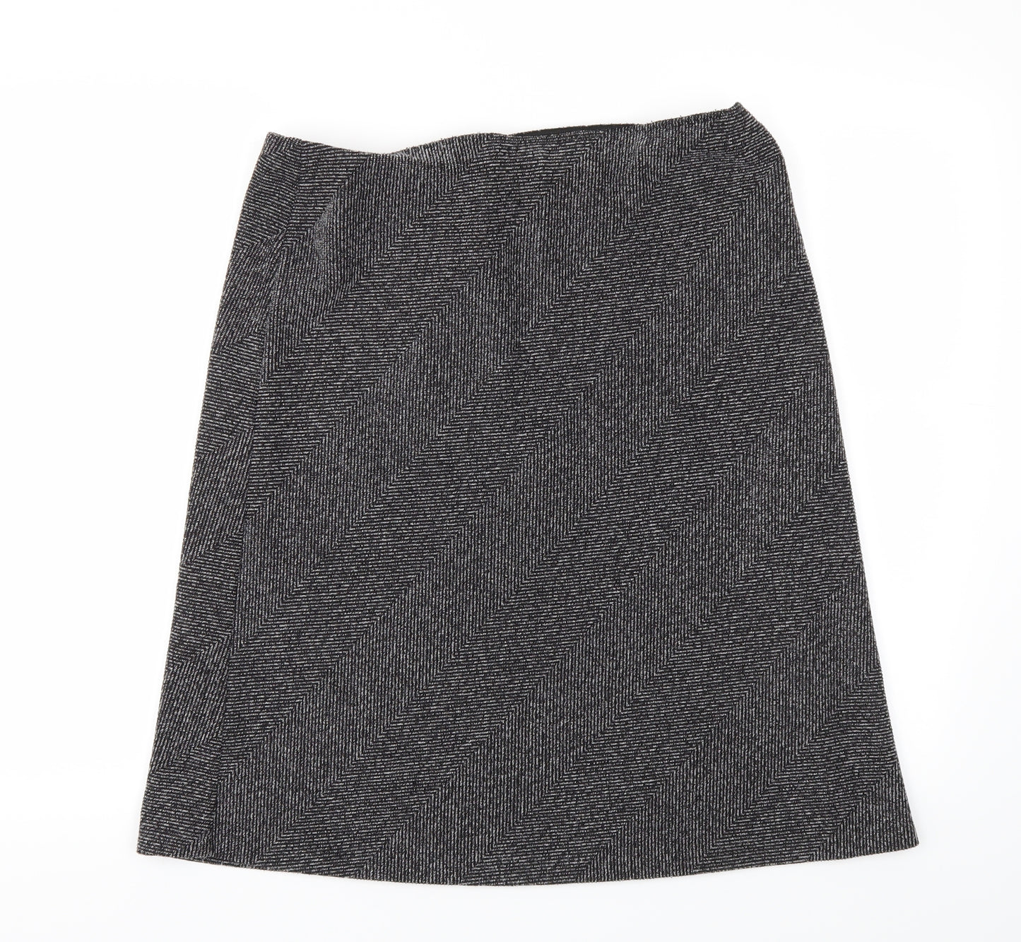 M&S Womens Grey   Flare Skirt Size 14