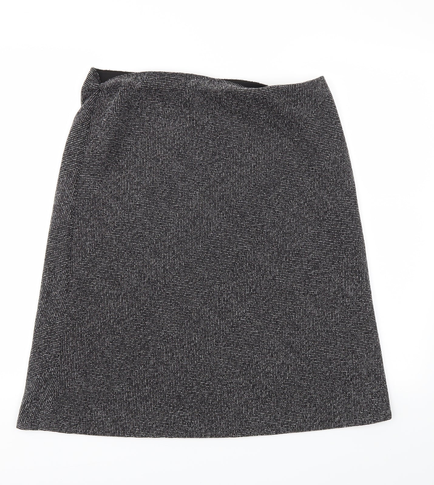 M&S Womens Grey   Flare Skirt Size 14