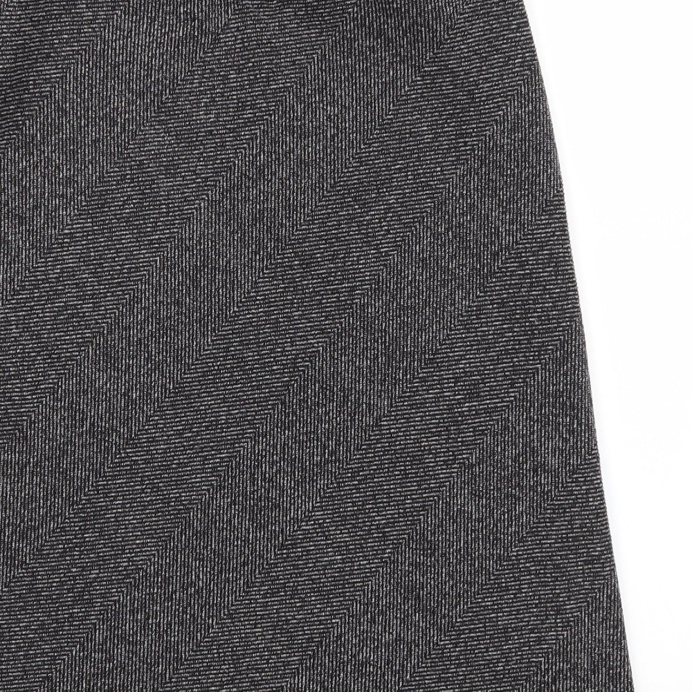M&S Womens Grey   Flare Skirt Size 14