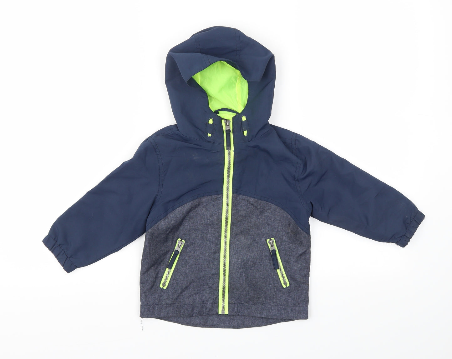 urban rascals Boys Blue   Basic Coat Coat Size 2 Years