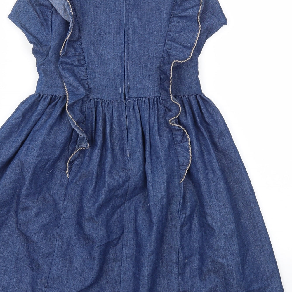 RONNIE JEAN  Girls Blue   Fit & Flare  Size 6 Years