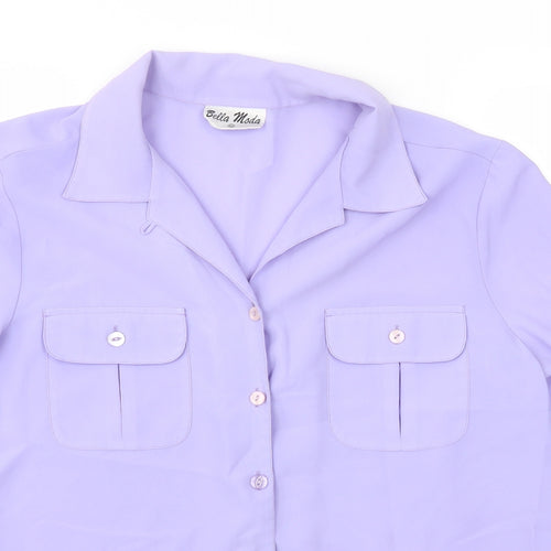 Bella moda Womens Purple   Basic T-Shirt Size 14