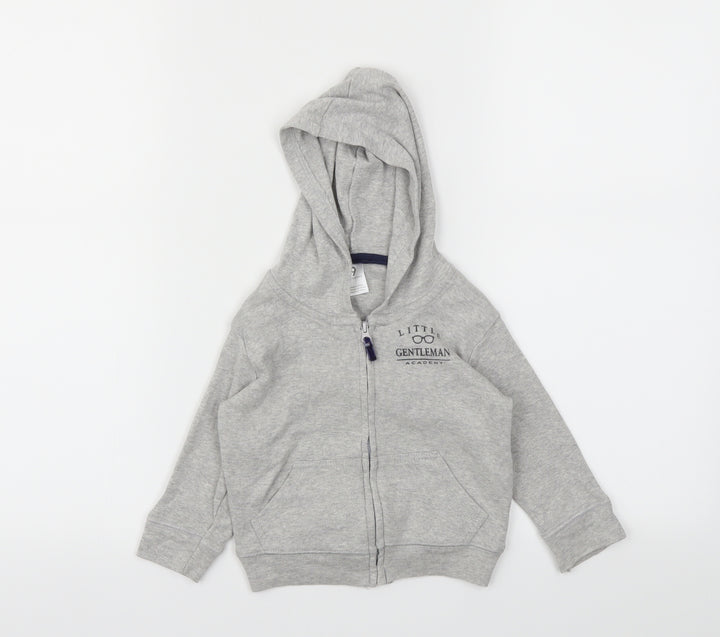 Preworn Grey Basic Jacket Jacket Size 9-12 Months