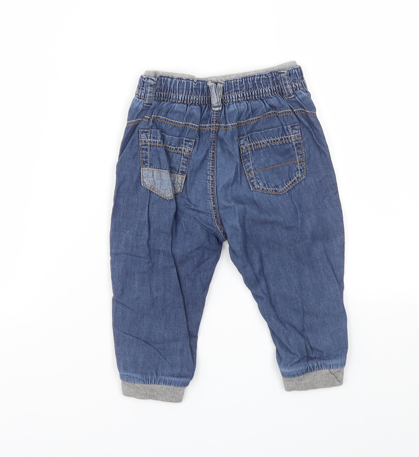 George  Blue   Capri Trousers Size 9-12 Months