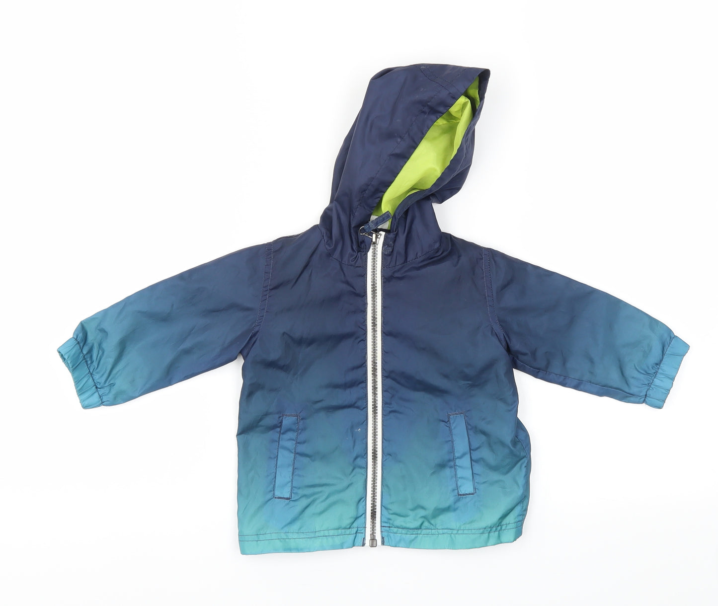 F&F Boys Blue   Basic Coat Coat Size 6-9 Months