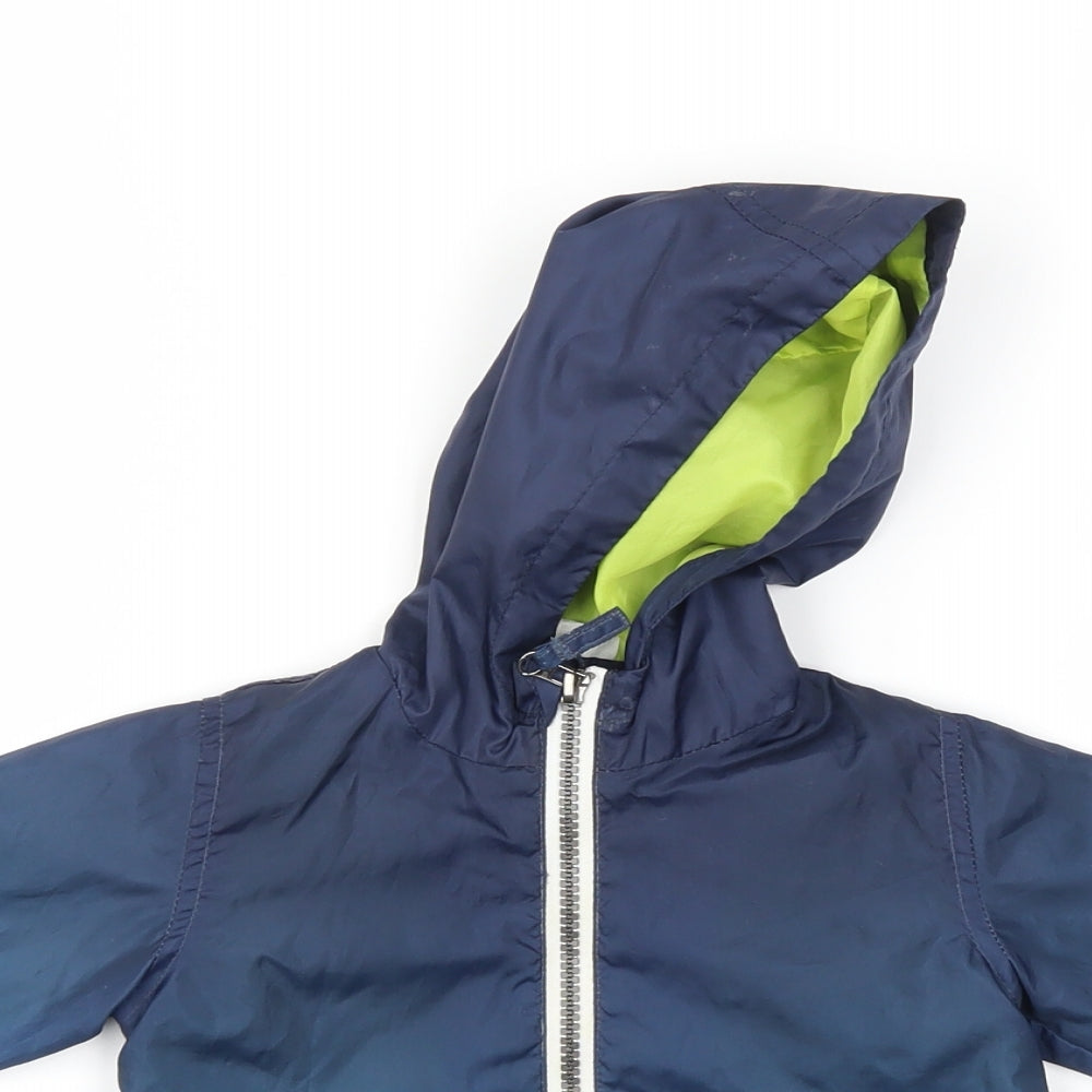 F&F Boys Blue   Basic Coat Coat Size 6-9 Months