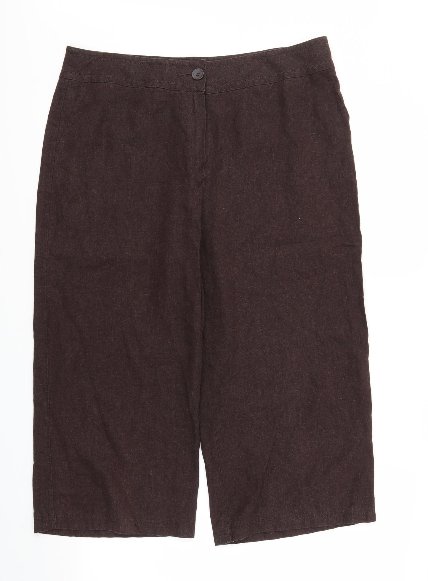 M&S Womens Brown   Trousers  Size 16 L21 in