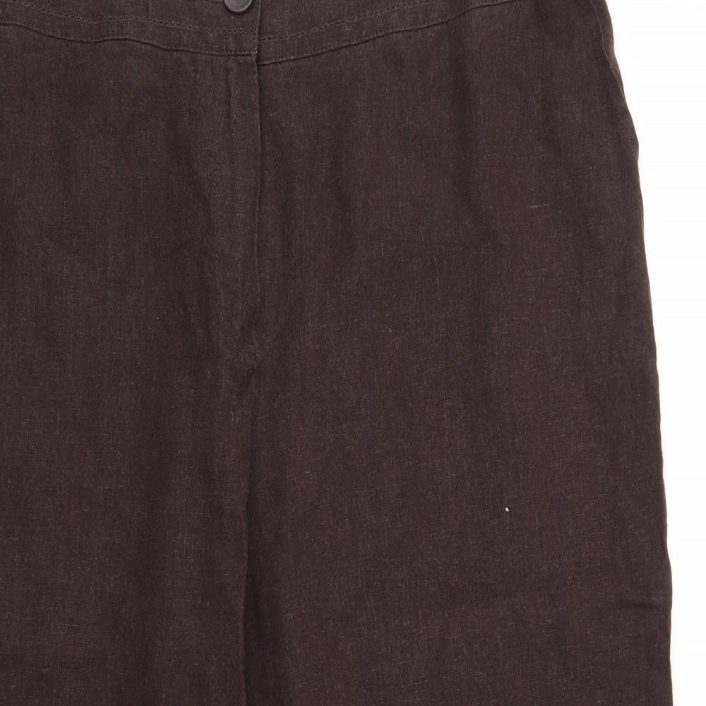 M&S Womens Brown   Trousers  Size 16 L21 in
