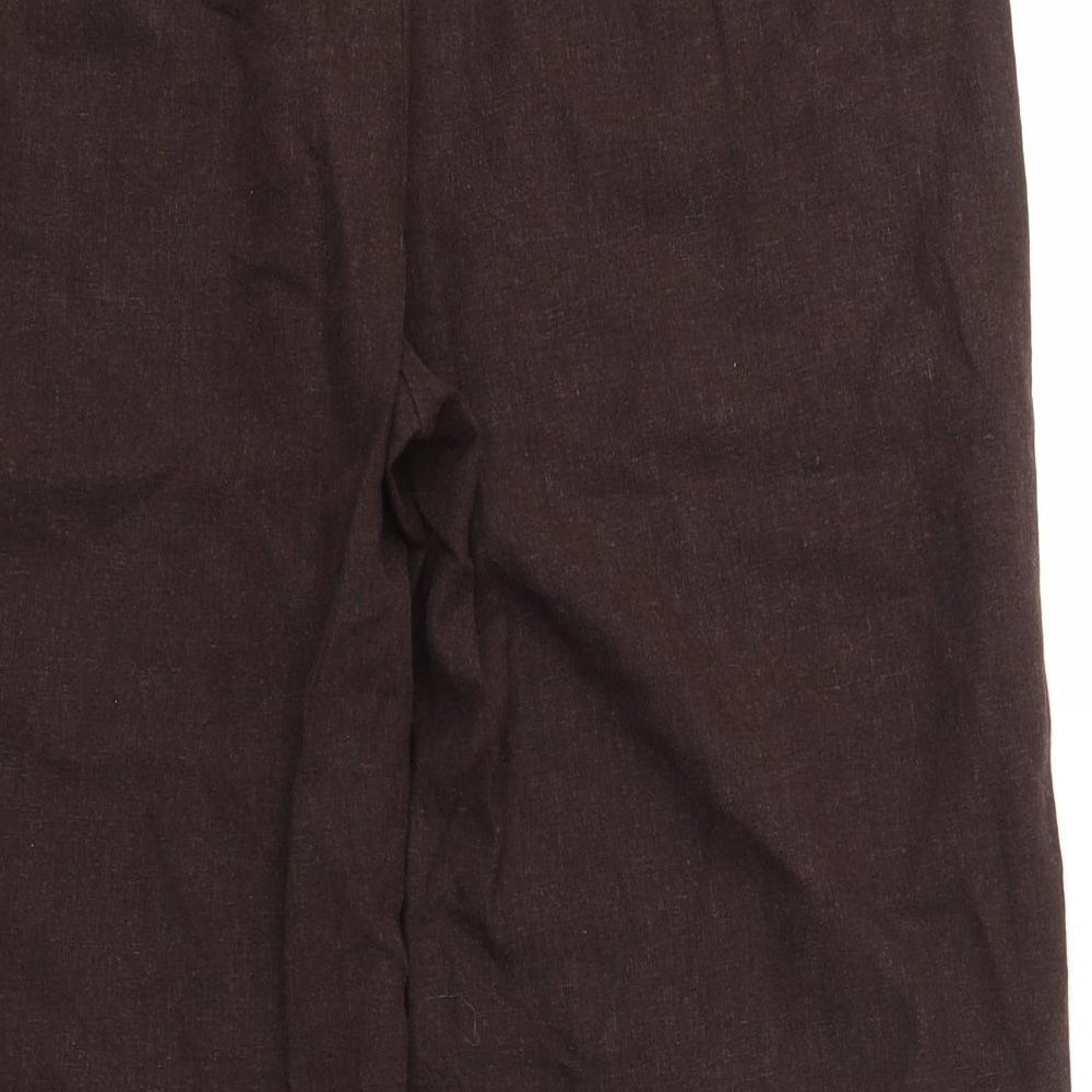 M&S Womens Brown   Trousers  Size 16 L21 in