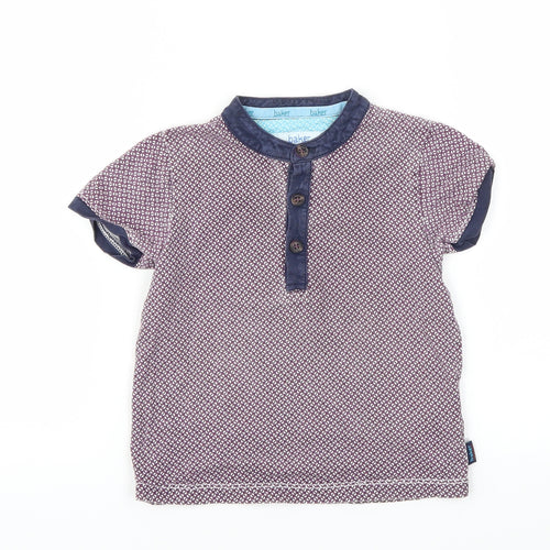 Baker Boys Purple Argyle/Diamond  Basic T-Shirt Size 18-24 Months