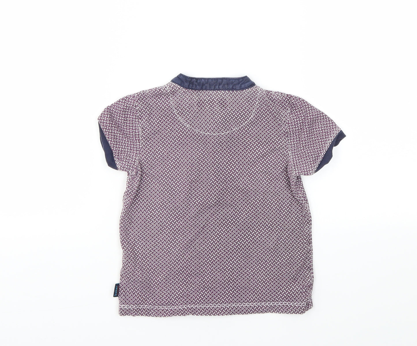Baker Boys Purple Argyle/Diamond  Basic T-Shirt Size 18-24 Months