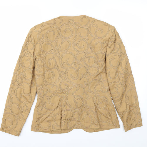 Medici Womens Beige   Jacket Blazer Size 10