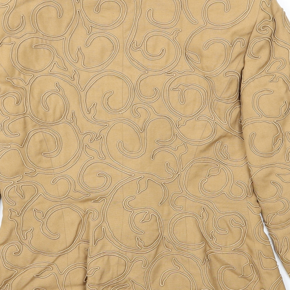 Medici Womens Beige   Jacket Blazer Size 10