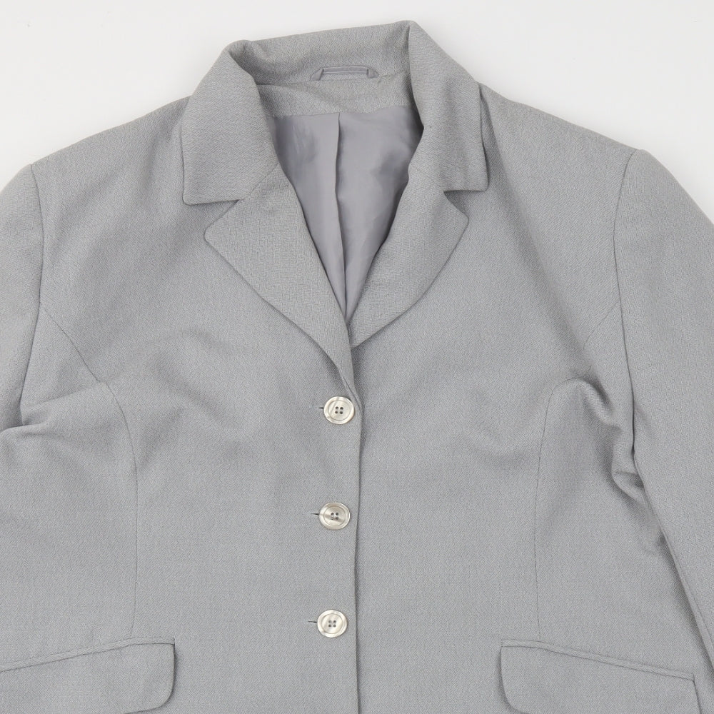 INITALS Womens Grey   Jacket Blazer Size 24