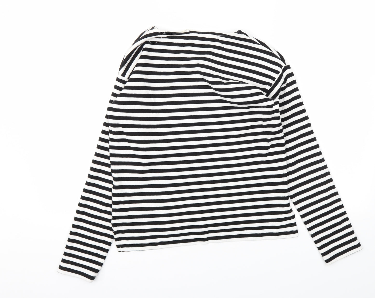 LOGG Womens Black Striped  Basic T-Shirt Size XS