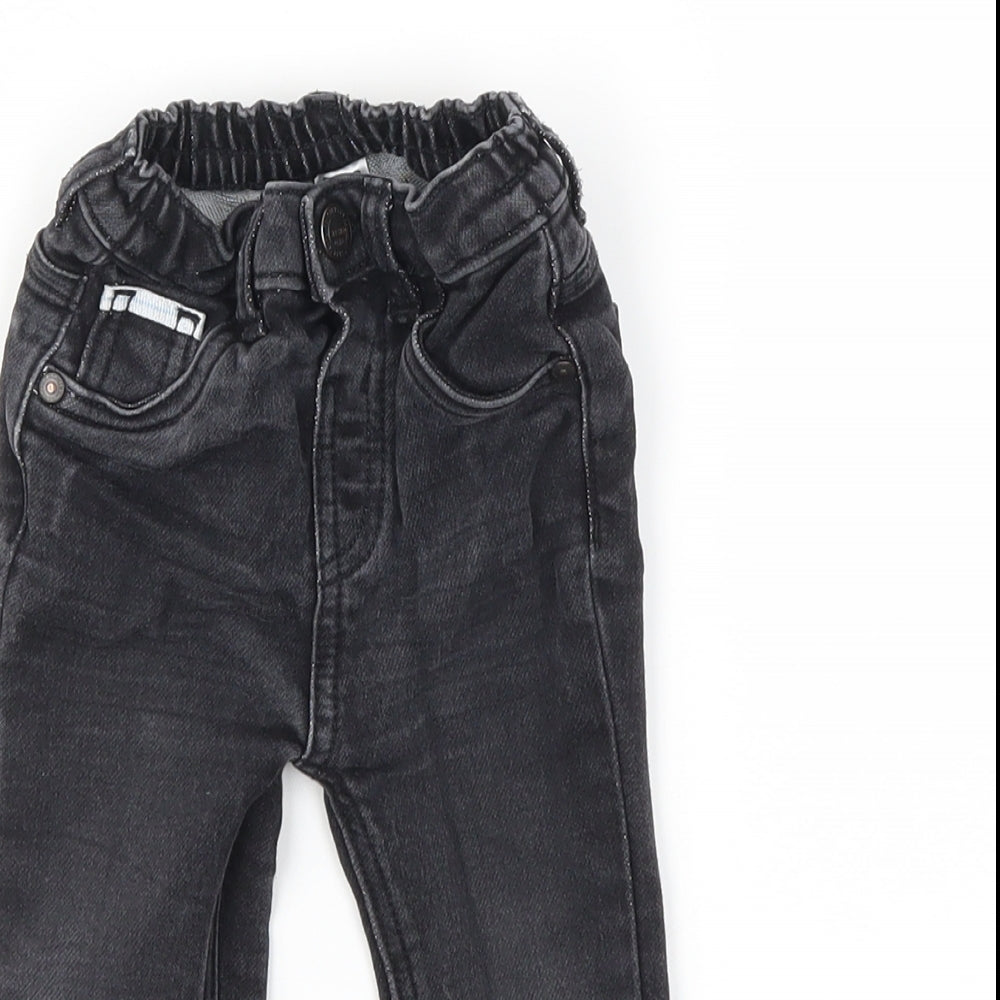 George Boys Black   Capri Trousers Size 9-12 Months